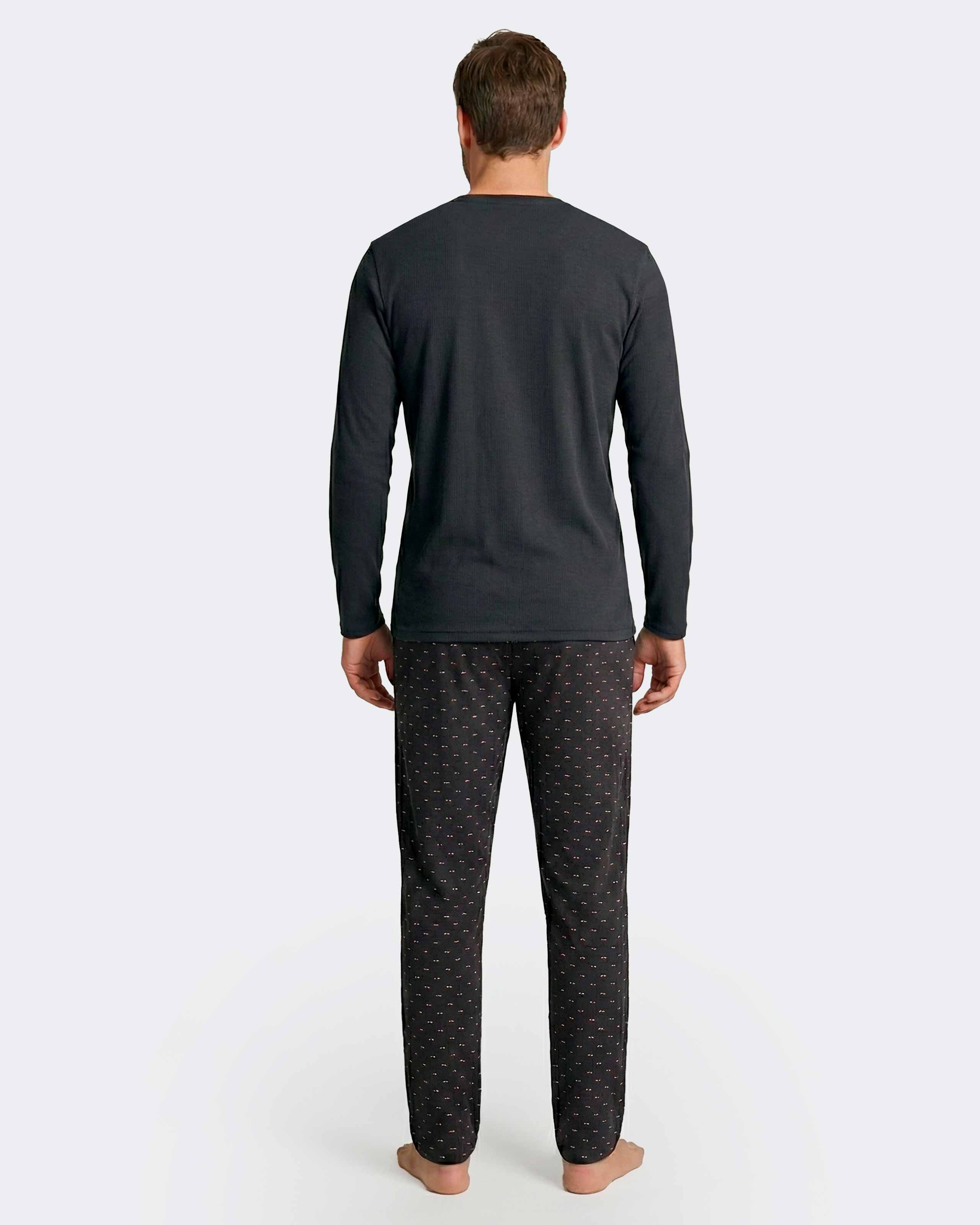 Printed bows pyjama in cotton