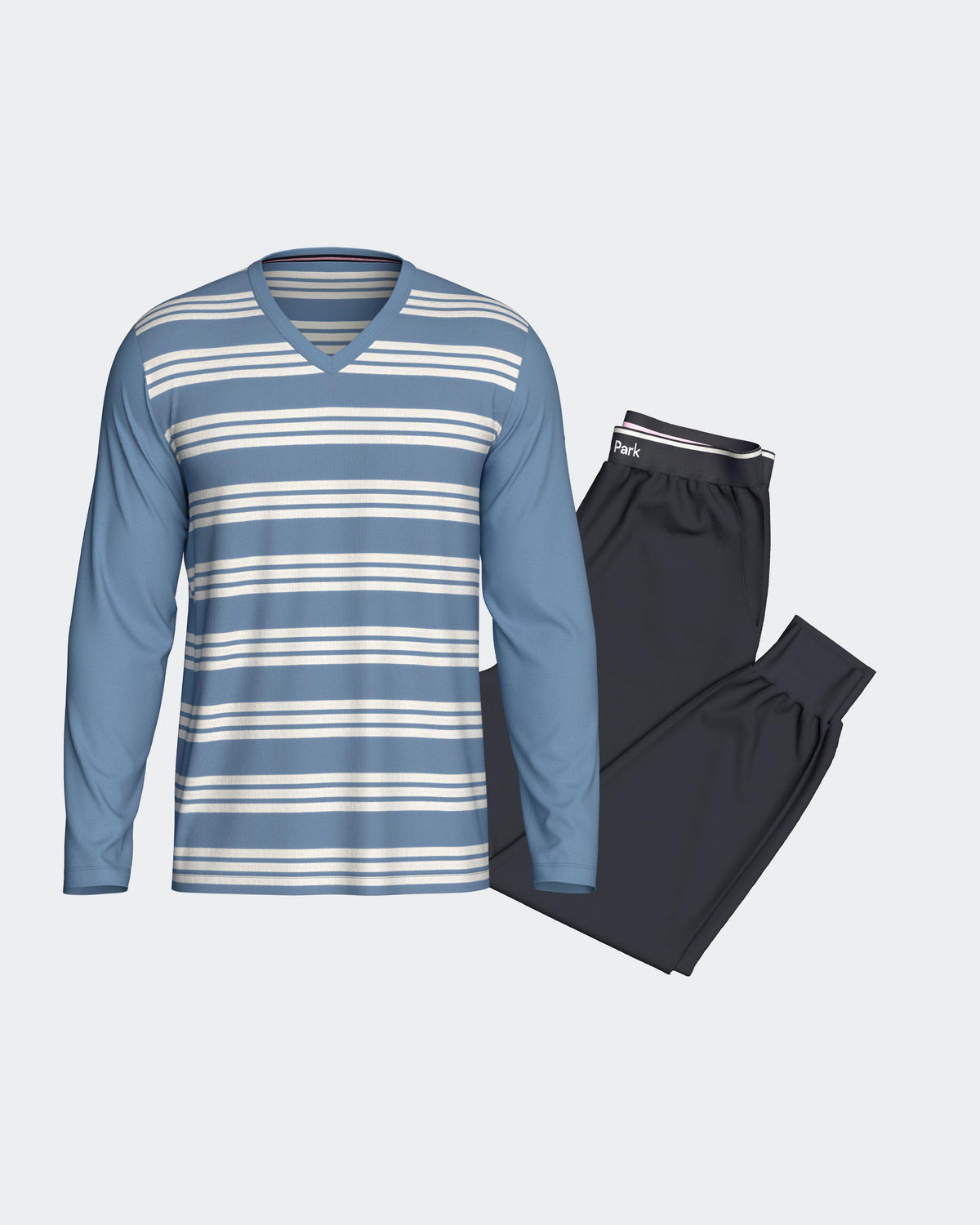 Long striped pyjama in Cotton
