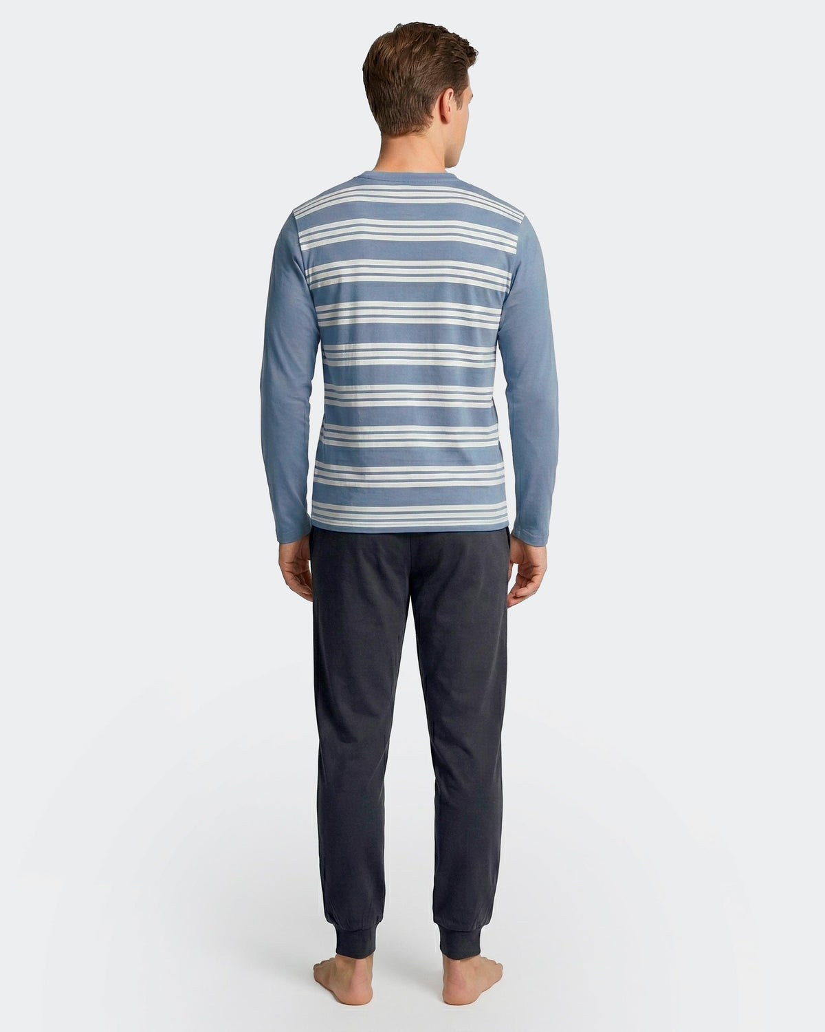 Long striped pyjama in Cotton