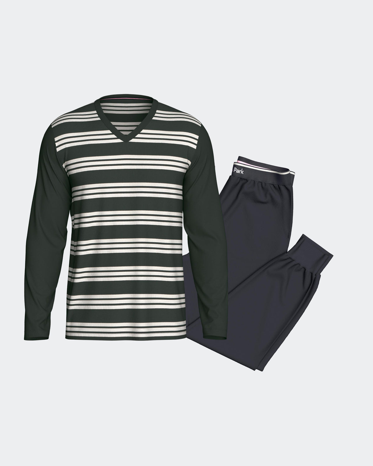 Long striped pyjama in Cotton