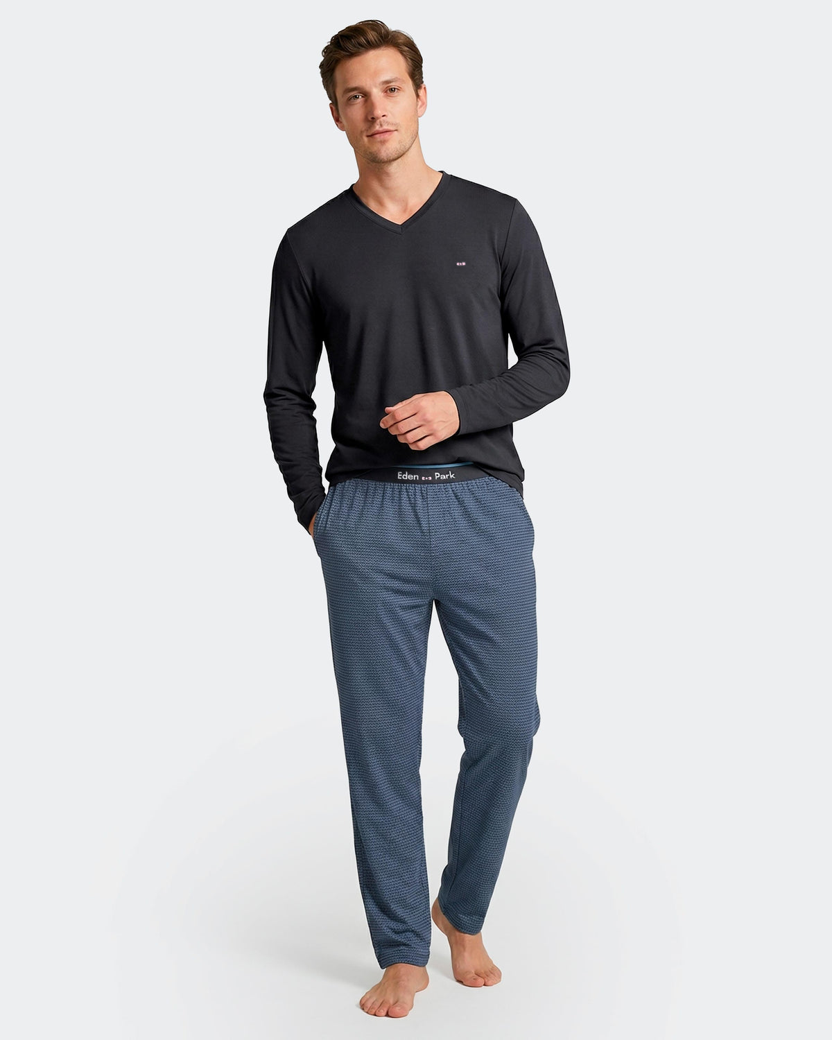 Carded pyjama in Cotton
