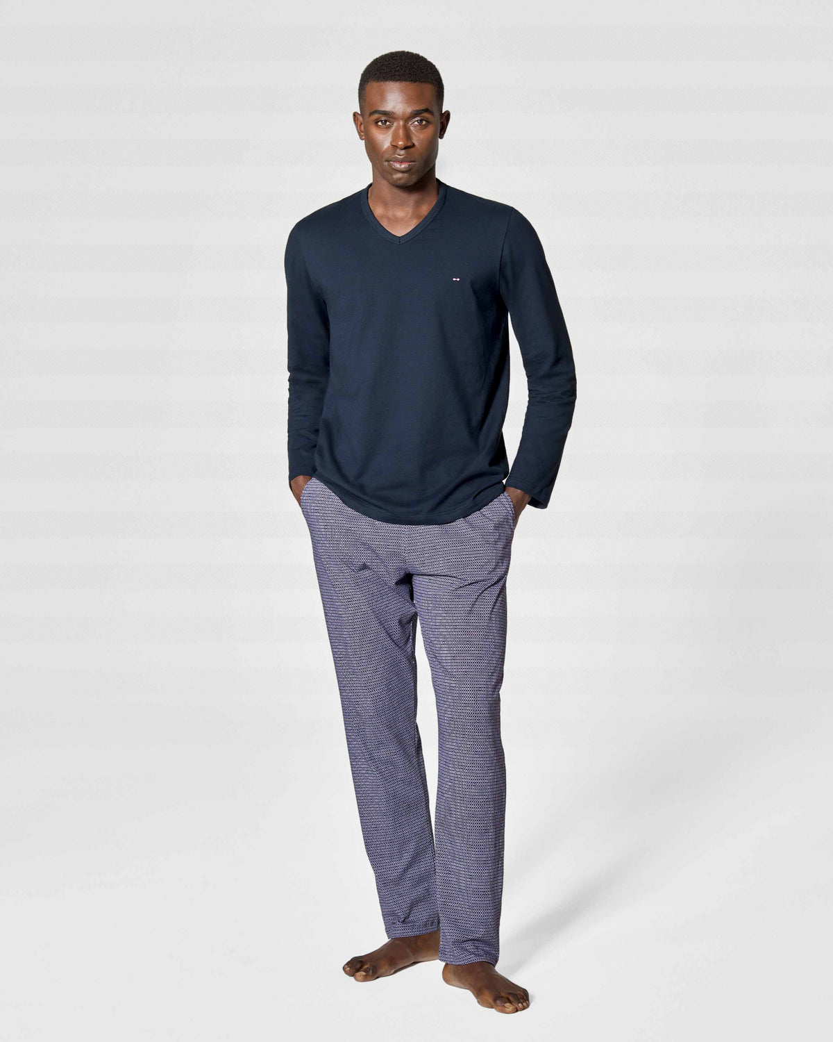 Carded pyjama in Cotton