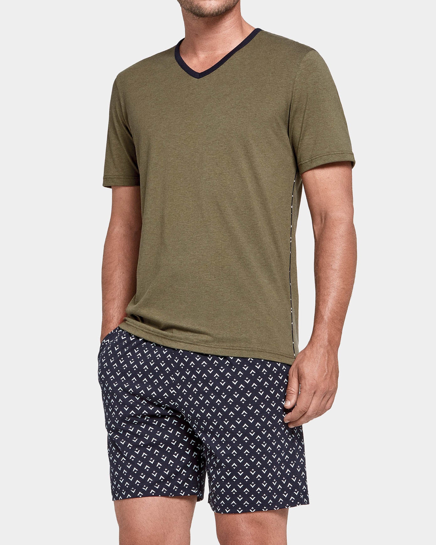 Pijama estampado Tiki