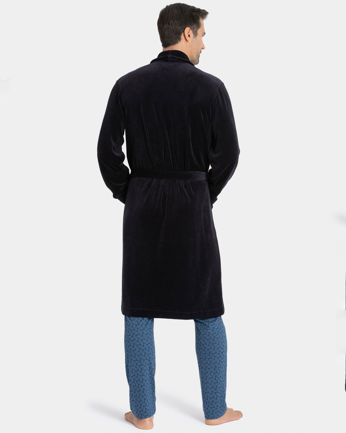 Men's velvet dressing gown