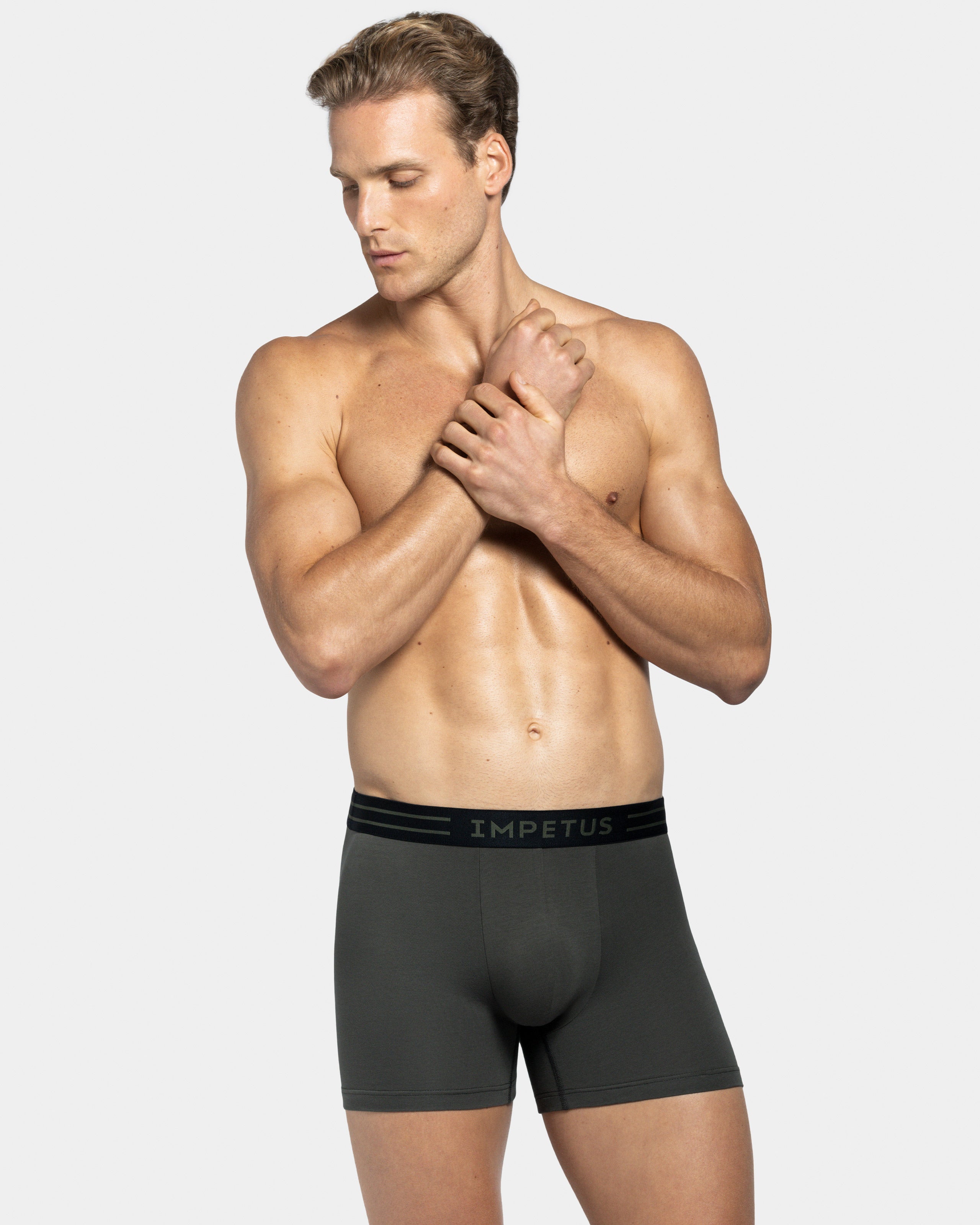 Pack 2 Boxers lisos com cintura elástica