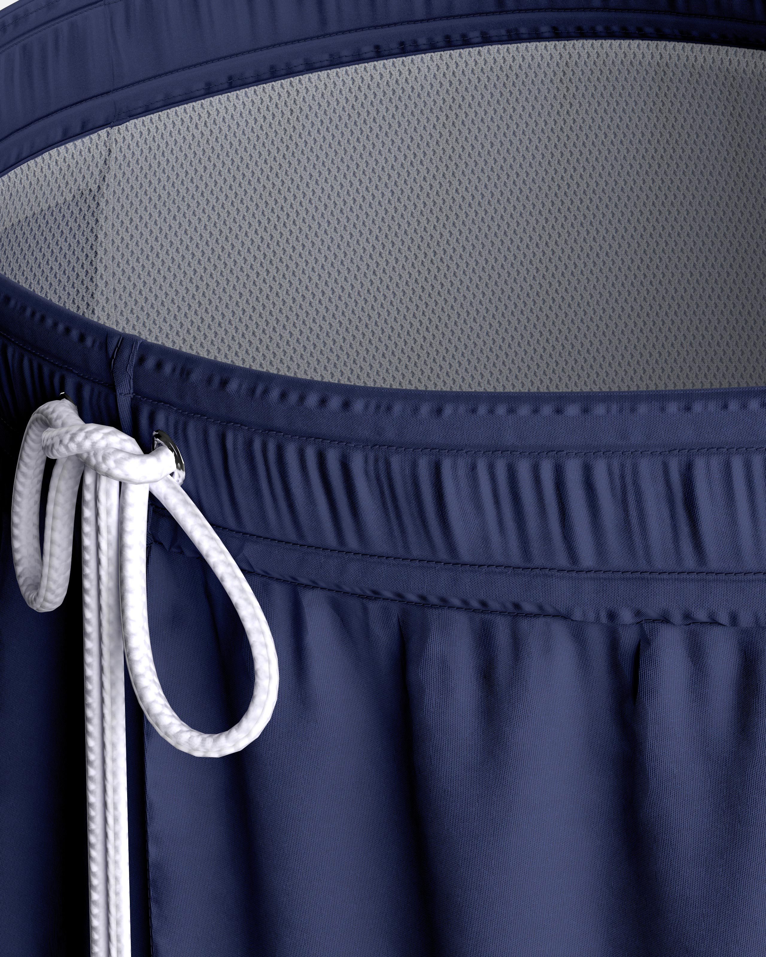Ensfarvede badeshorts