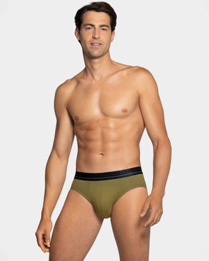 Pack 2 Man's slips in cotton