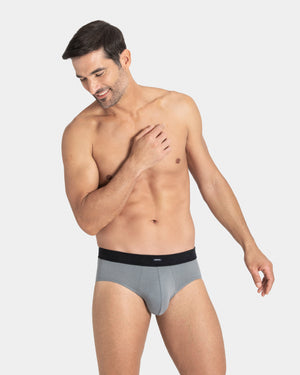 Pack 2 Man's slips in cotton