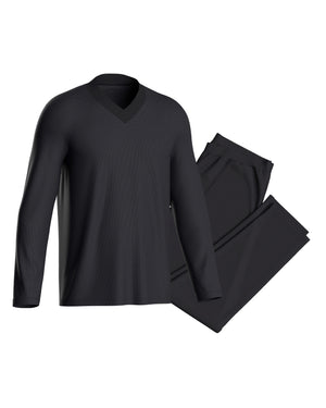 Pijama comprido de homem em algodão