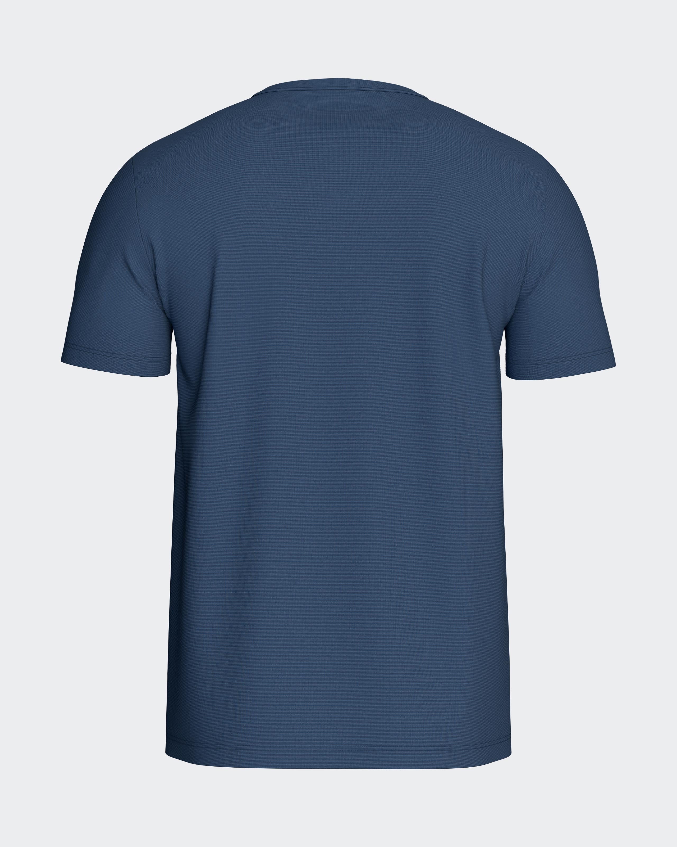 Kortærmet T-shirt i lyocell og bomuld