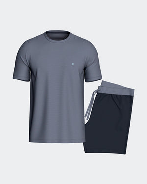 Short men's pyjama in Lyocell