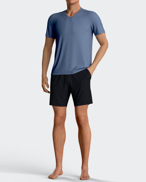 Short Man's Pyjamas in cotton Modal