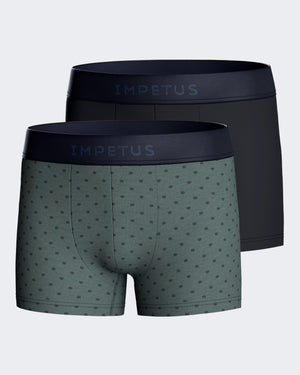 Pack of two boys' boxer in modal