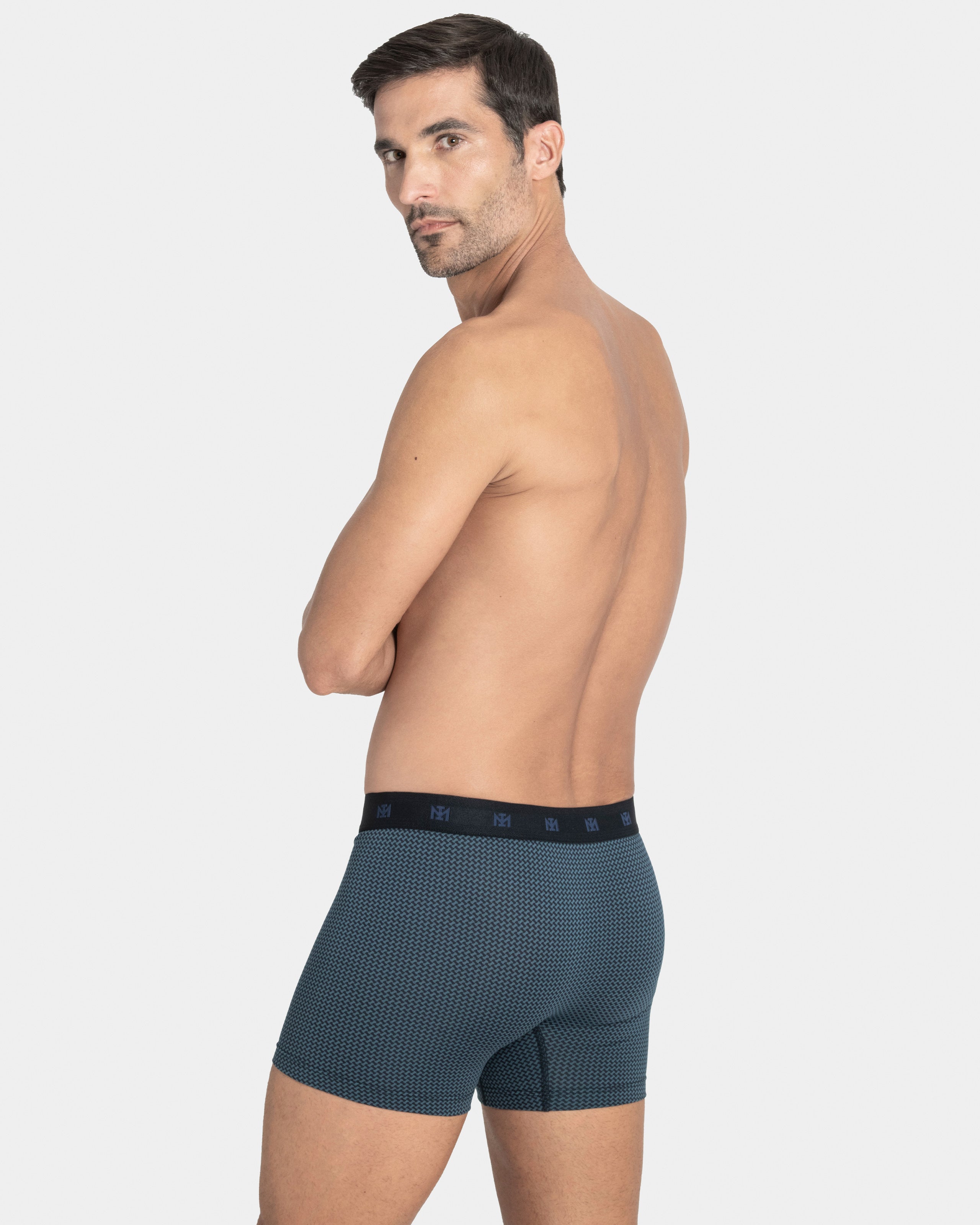 Boxer de homem estampado em Algodão Modal