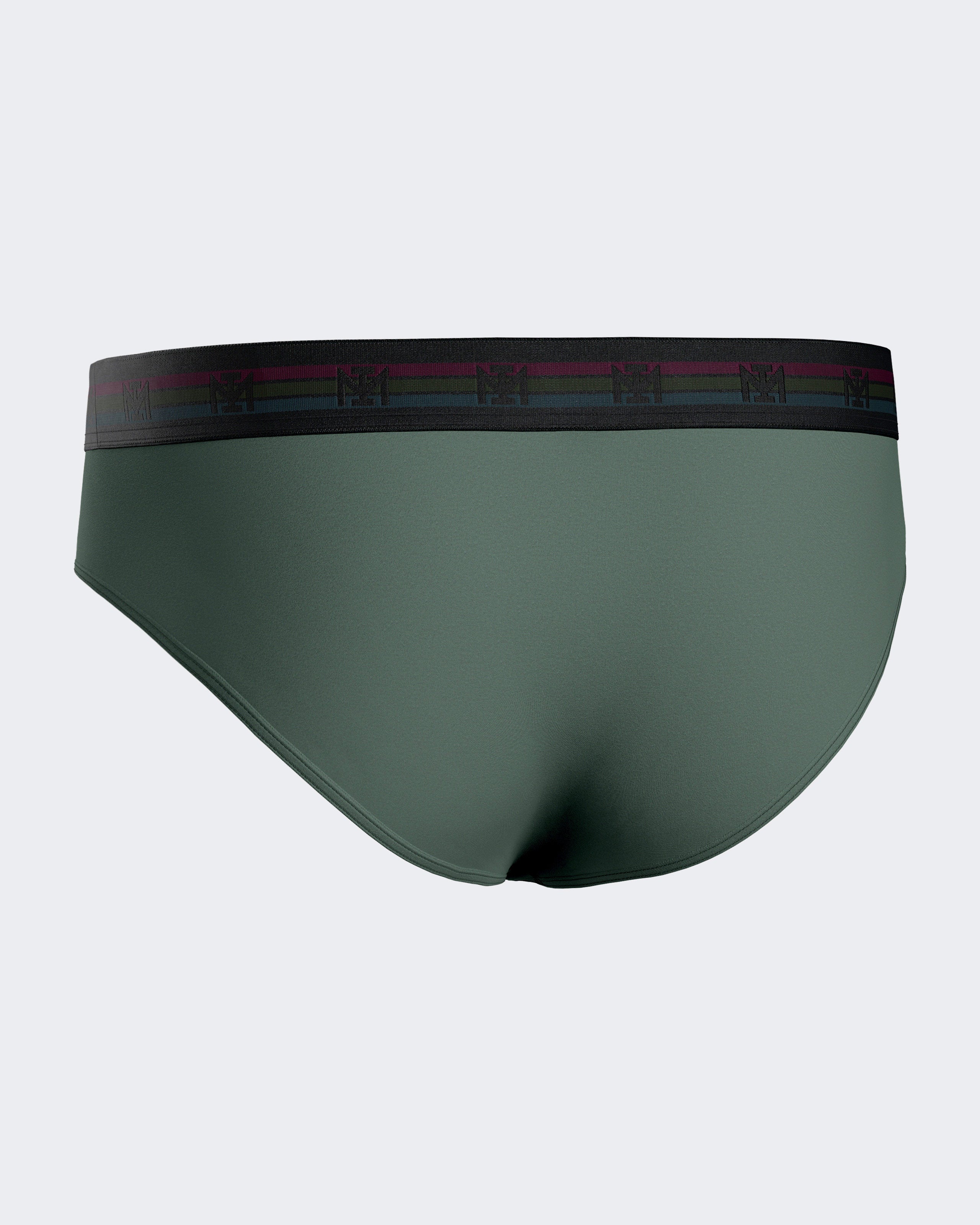 Pack de dois slips de homem lisos em Algodão