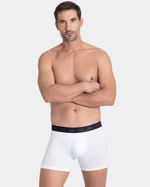 Pack 2 plain man's boxers in cotton
