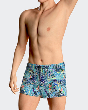 Short-length Swim Shorts tropical