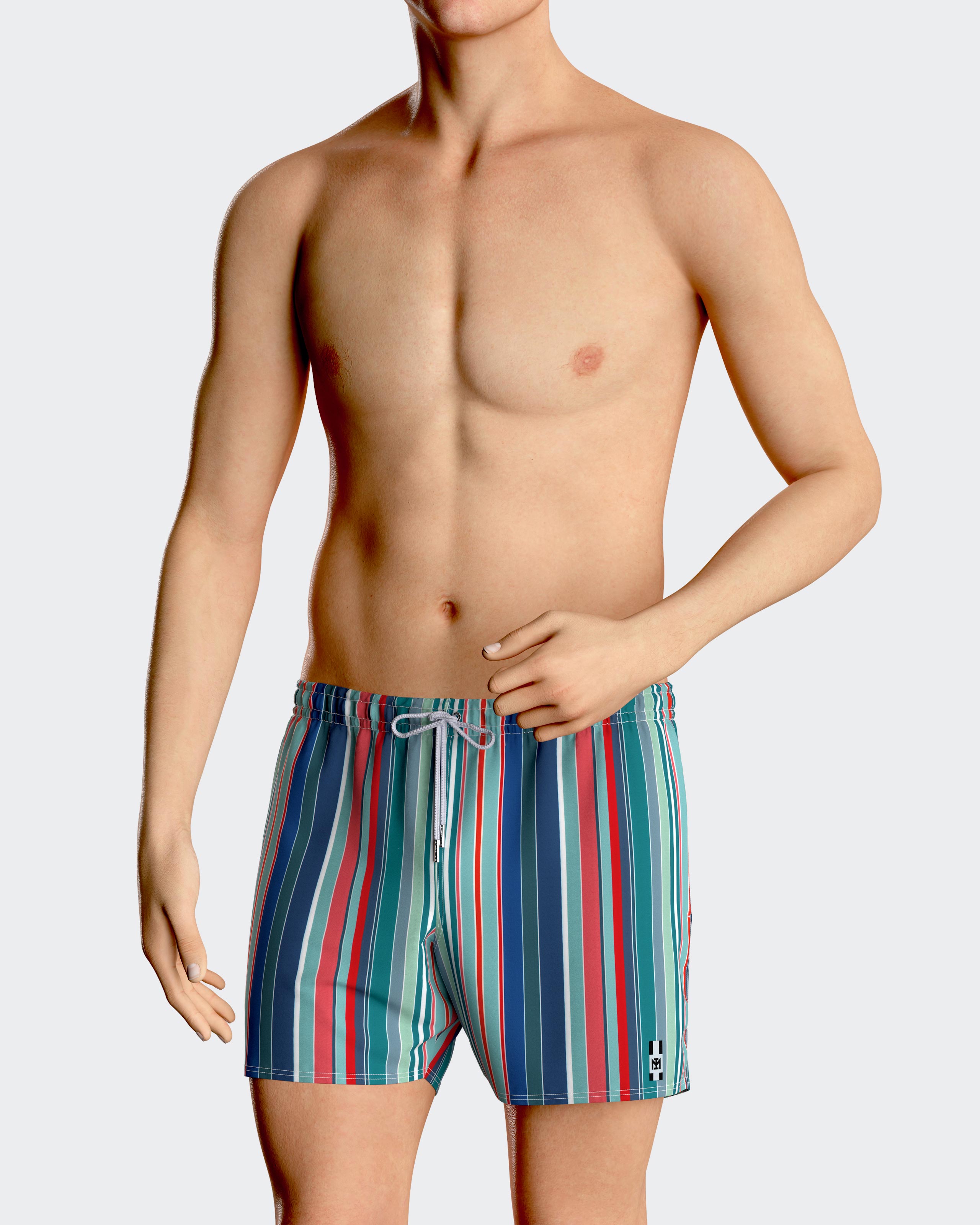 Striped Swim Shorts
