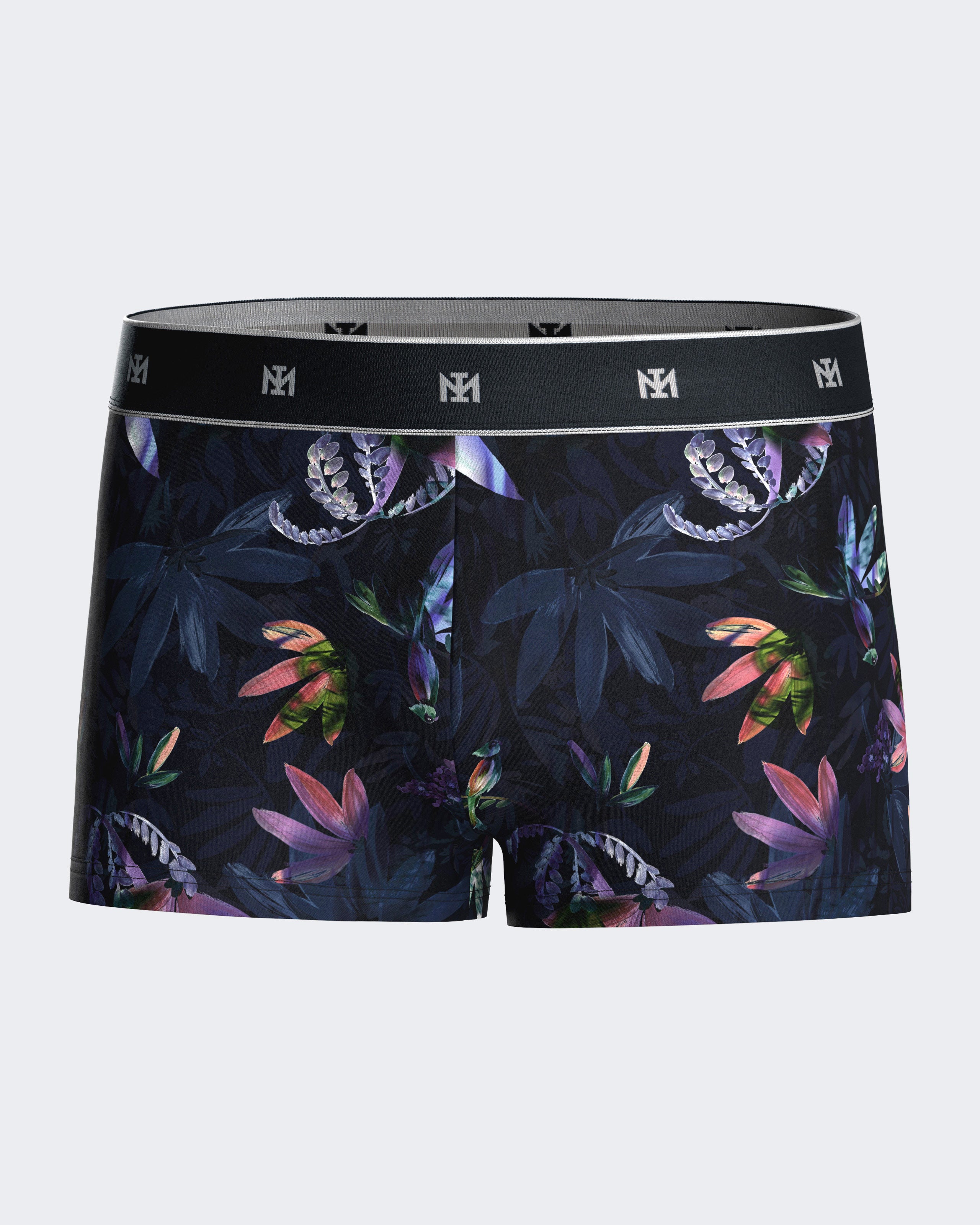 Boxer de bain imprimé tropicale