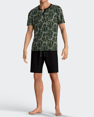 Printed man's pyjamas in Lyocell