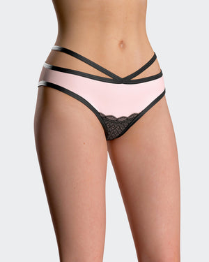 Thong with lace details