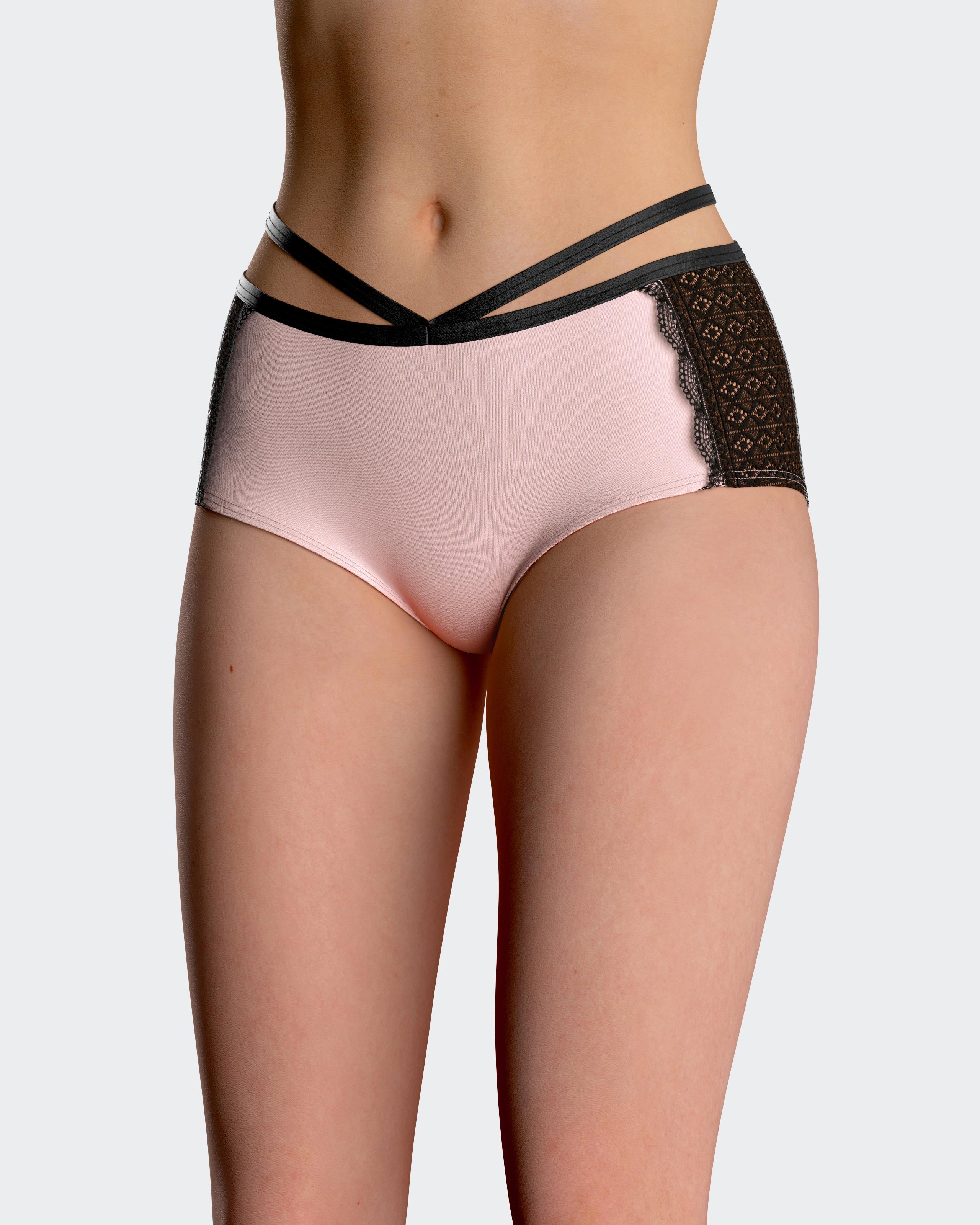 Cueca Hipster com detalhes em renda
