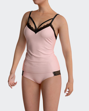 Top de Alças with lace details