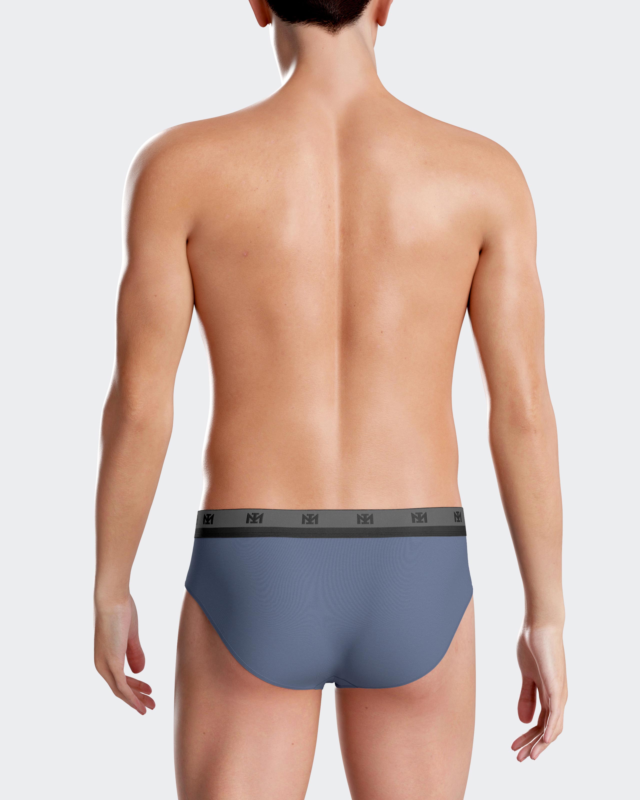 Pack 2 slips de homem lisos em Lyocell