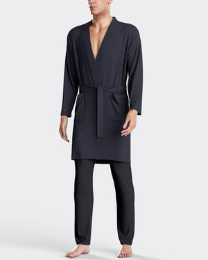 Men's thermal dressing gown in Cotton