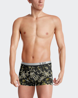 Floral printed boxer shorts in Lyocell