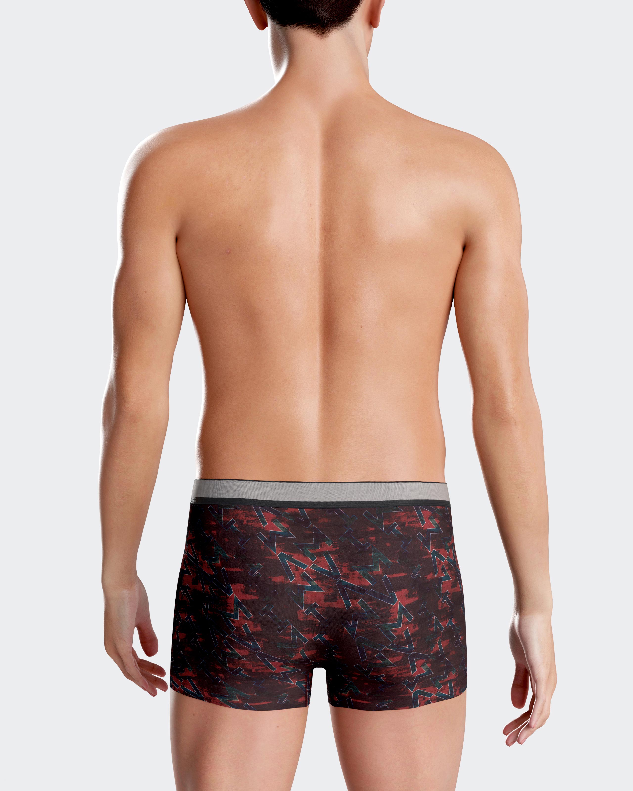 Boxer de homem estampado em Lyocell