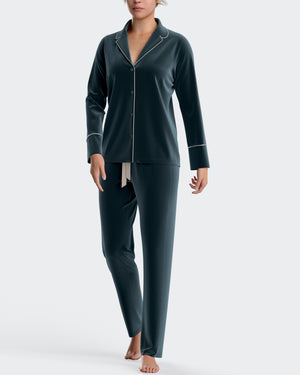 Velvet pyjamas in cotton modal