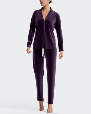 Velvet pyjamas in cotton modal
