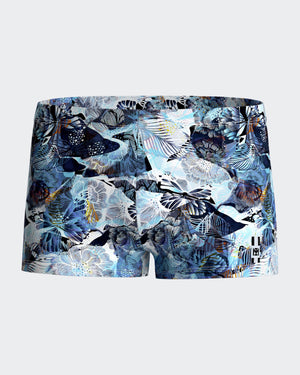 Tropical printed swim boxer