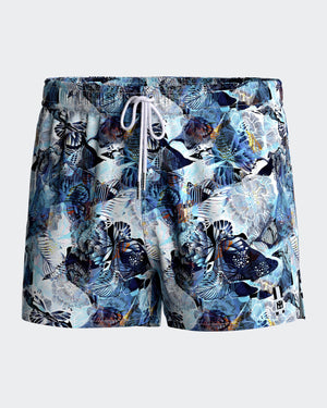 Short tropical printed swim short