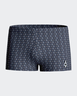 Geometric printed swim boxer