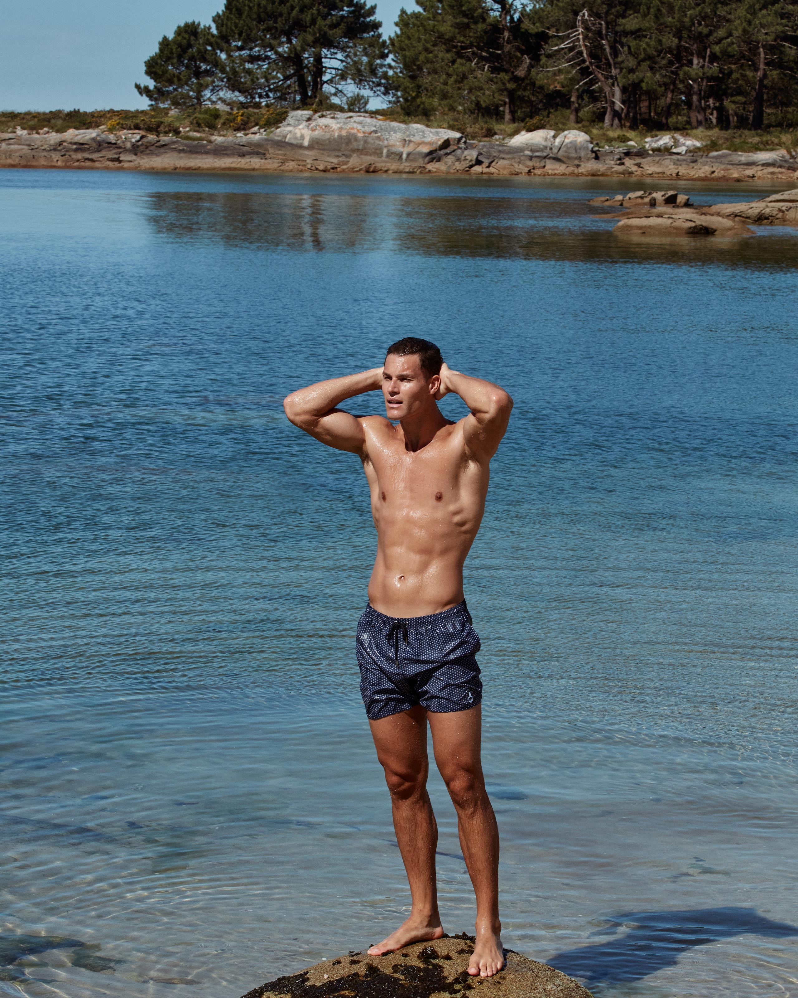 Short de bain imprimé