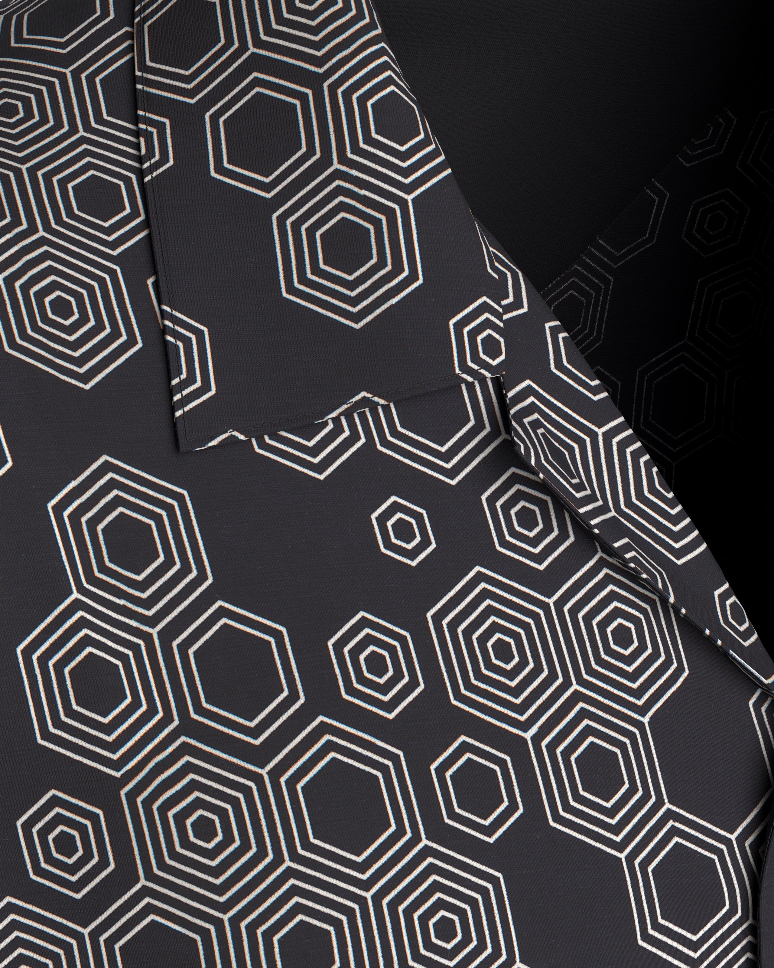 Pijama de homem curto com botões em Lyocell