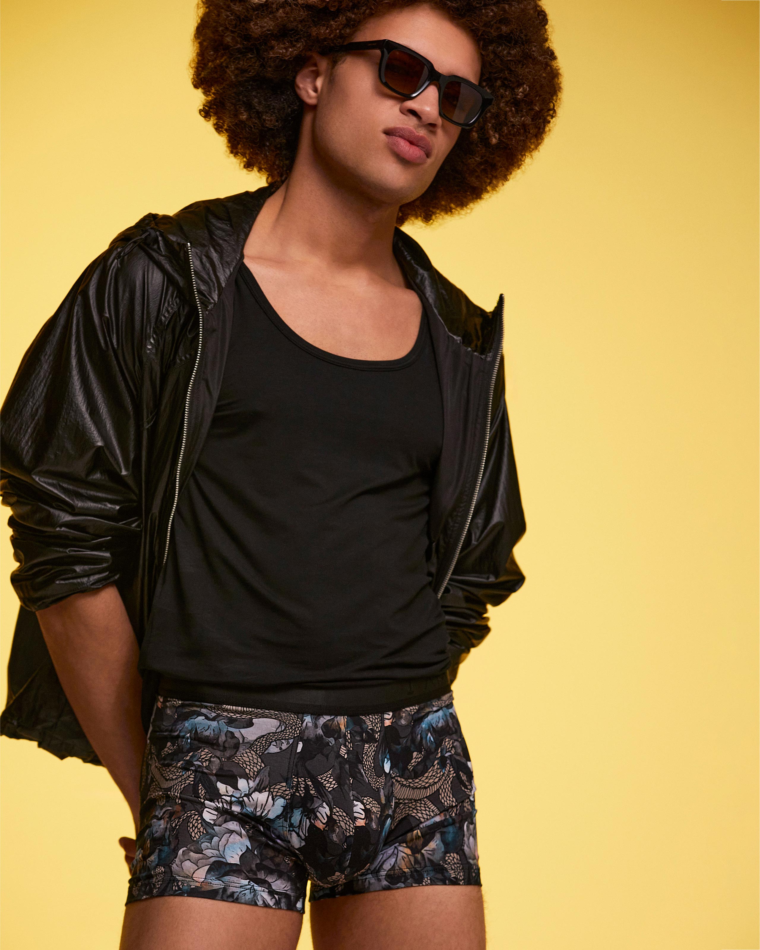 Boxer de homem estampado em Lyocell