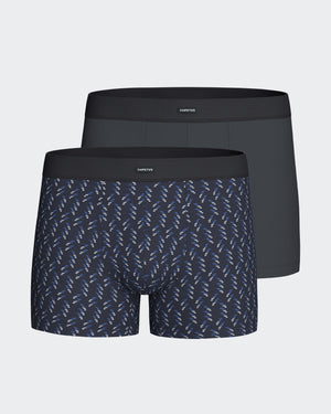 Pack of 2 Men's Boxers in Modal Cotton