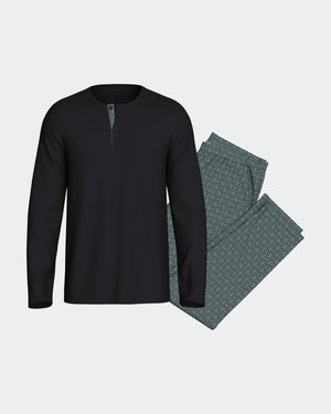 Men's long pyjama in Modal cotton