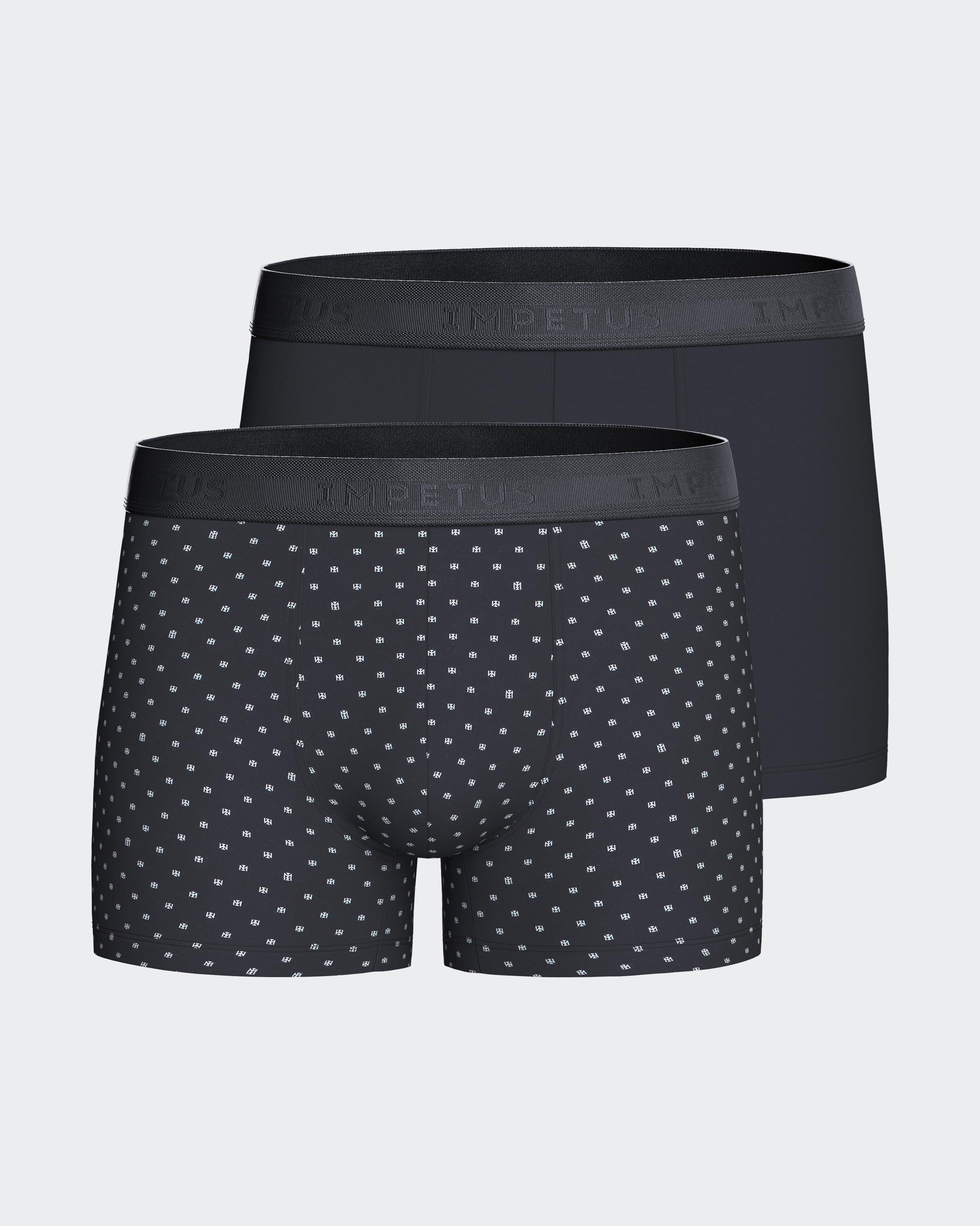 Pack of 2 Men's Boxers in Modal Cotton