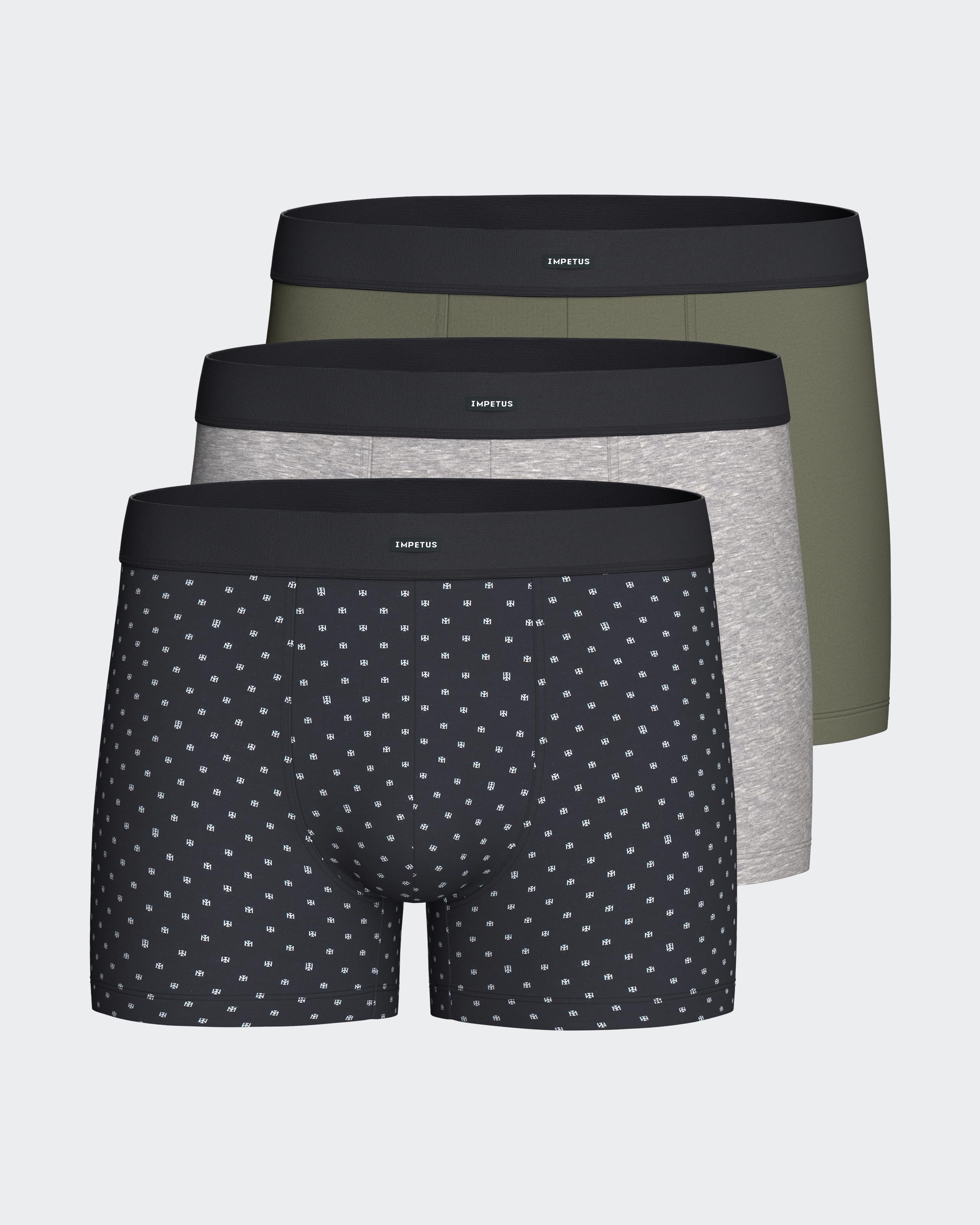 Pack of 3 men's cotton boxers