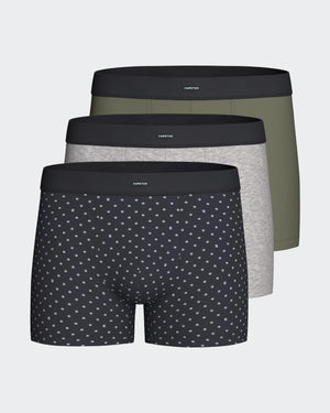 Pack of 3 men's cotton boxers