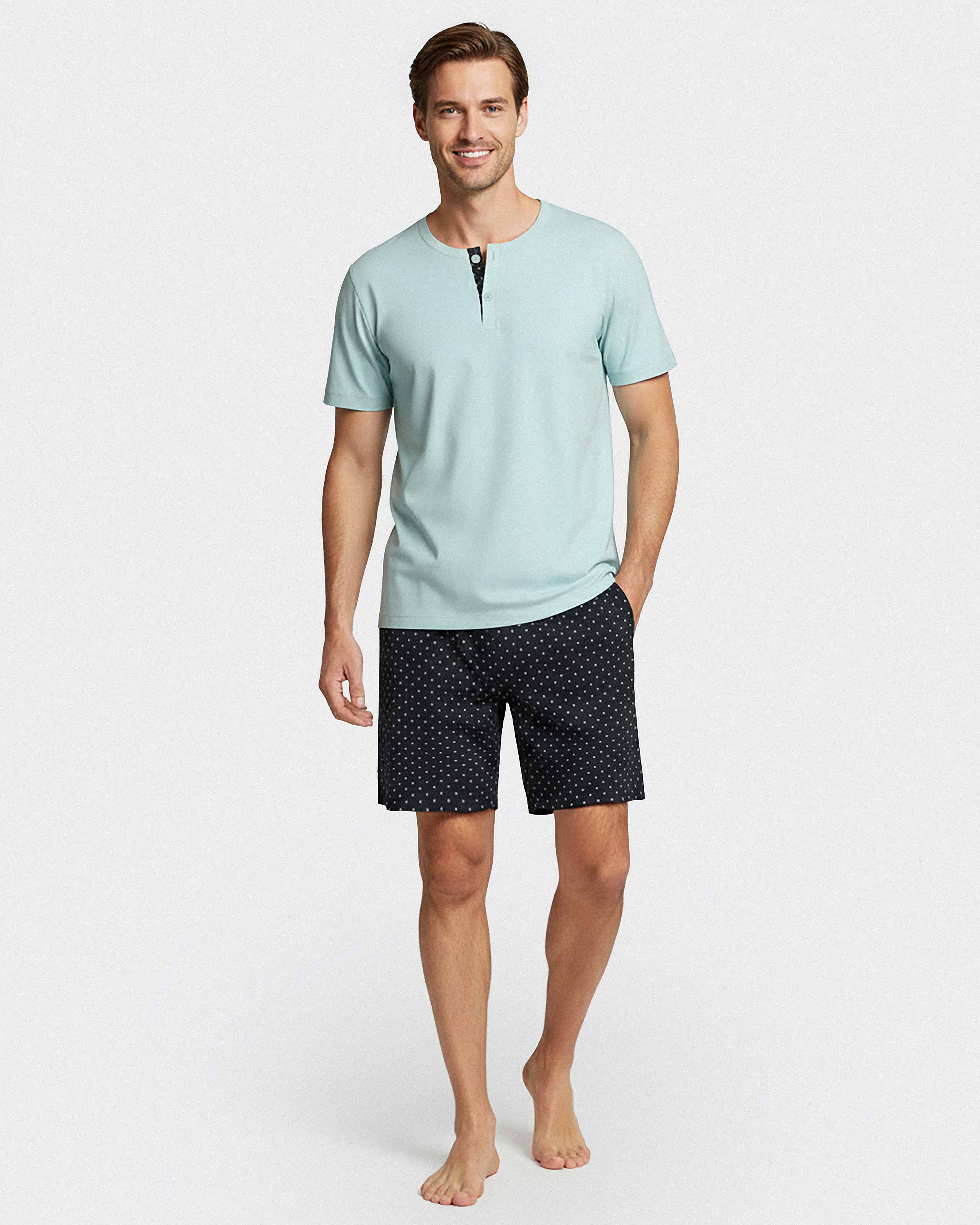 Men's cotton short pyjamas