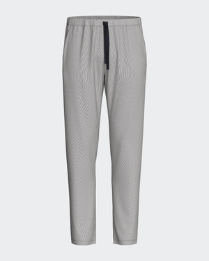 Men's jacquard trousers in cotton