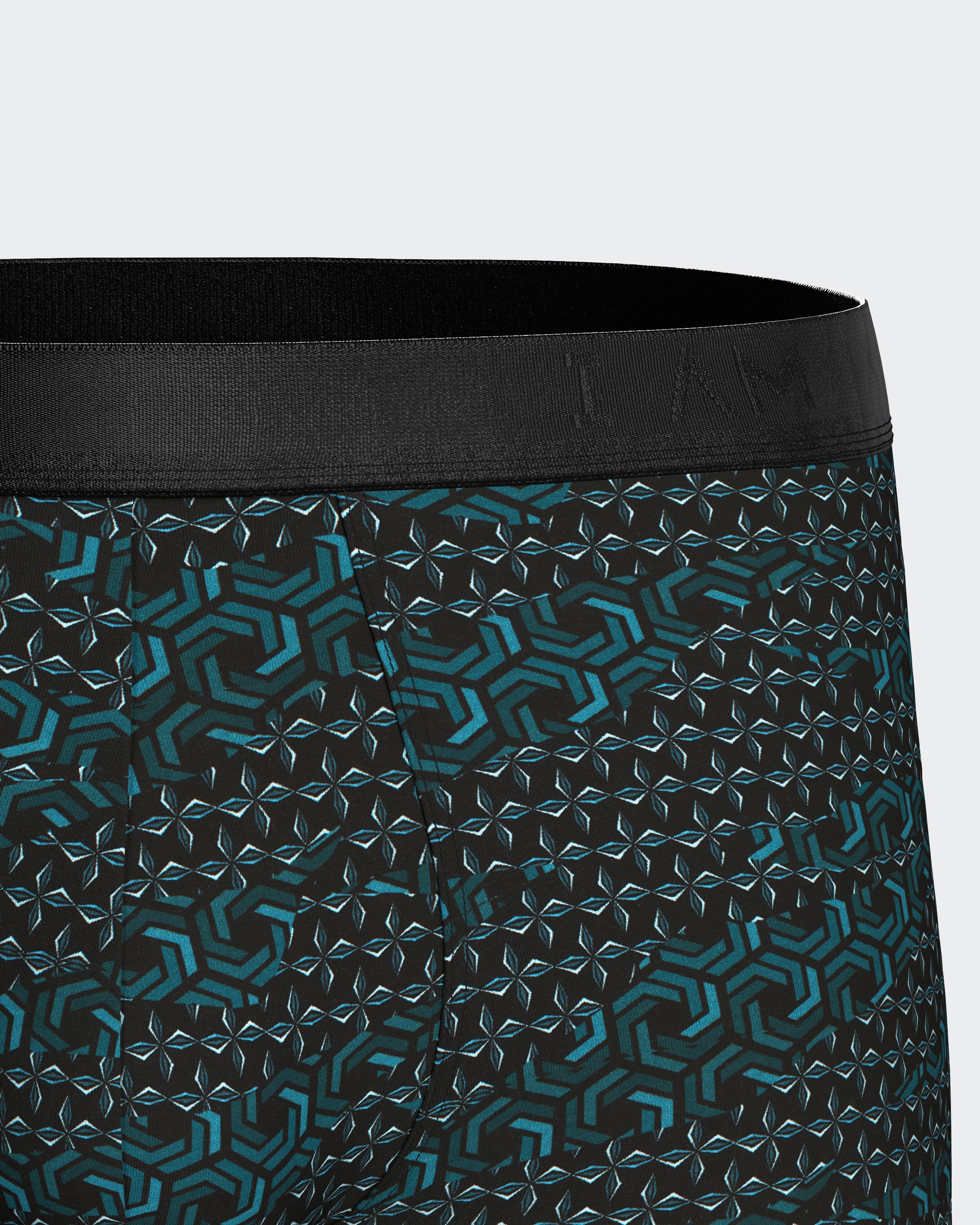 Printed men's boxer in Lyocell