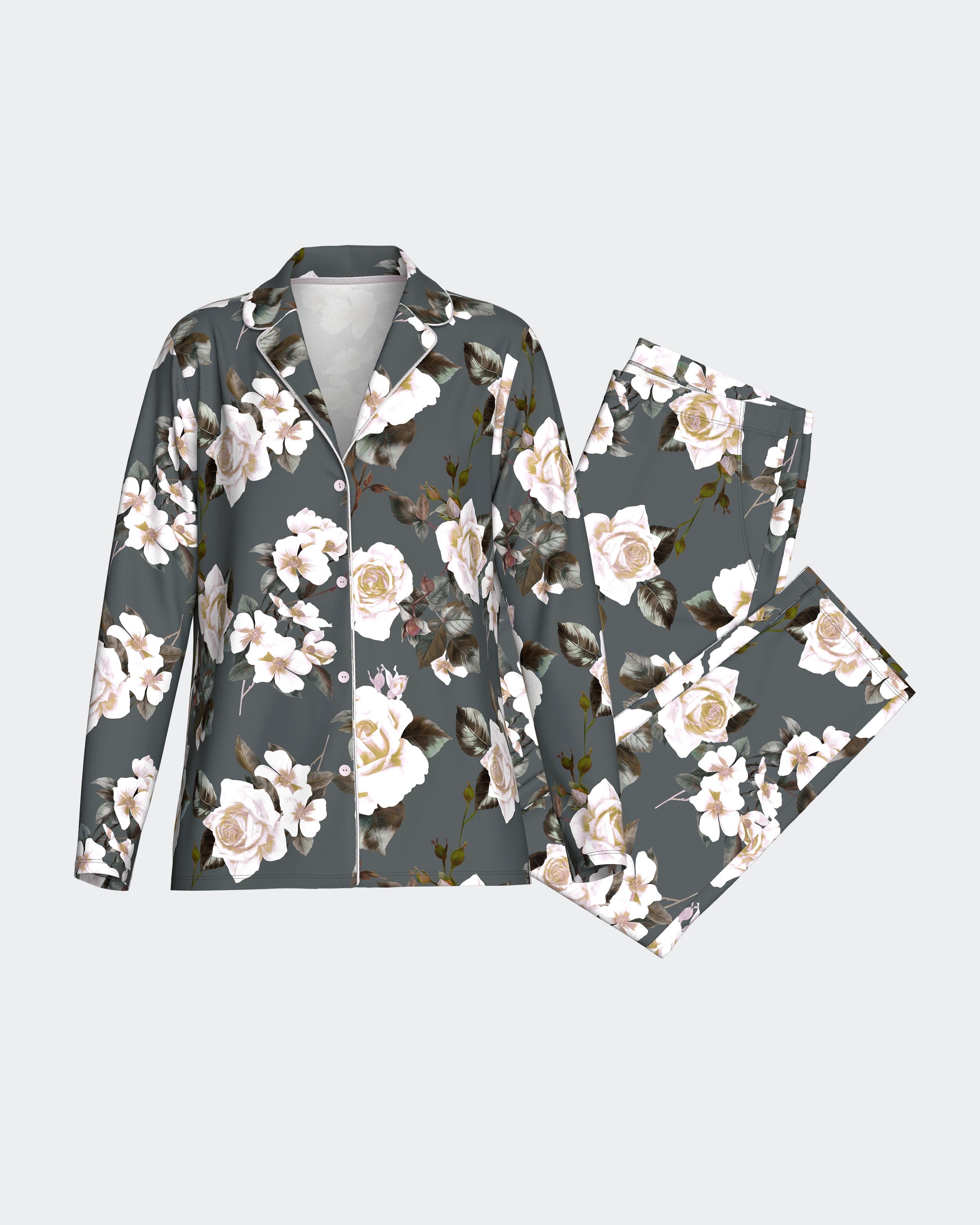 Women's pyjama with buttons in Modal