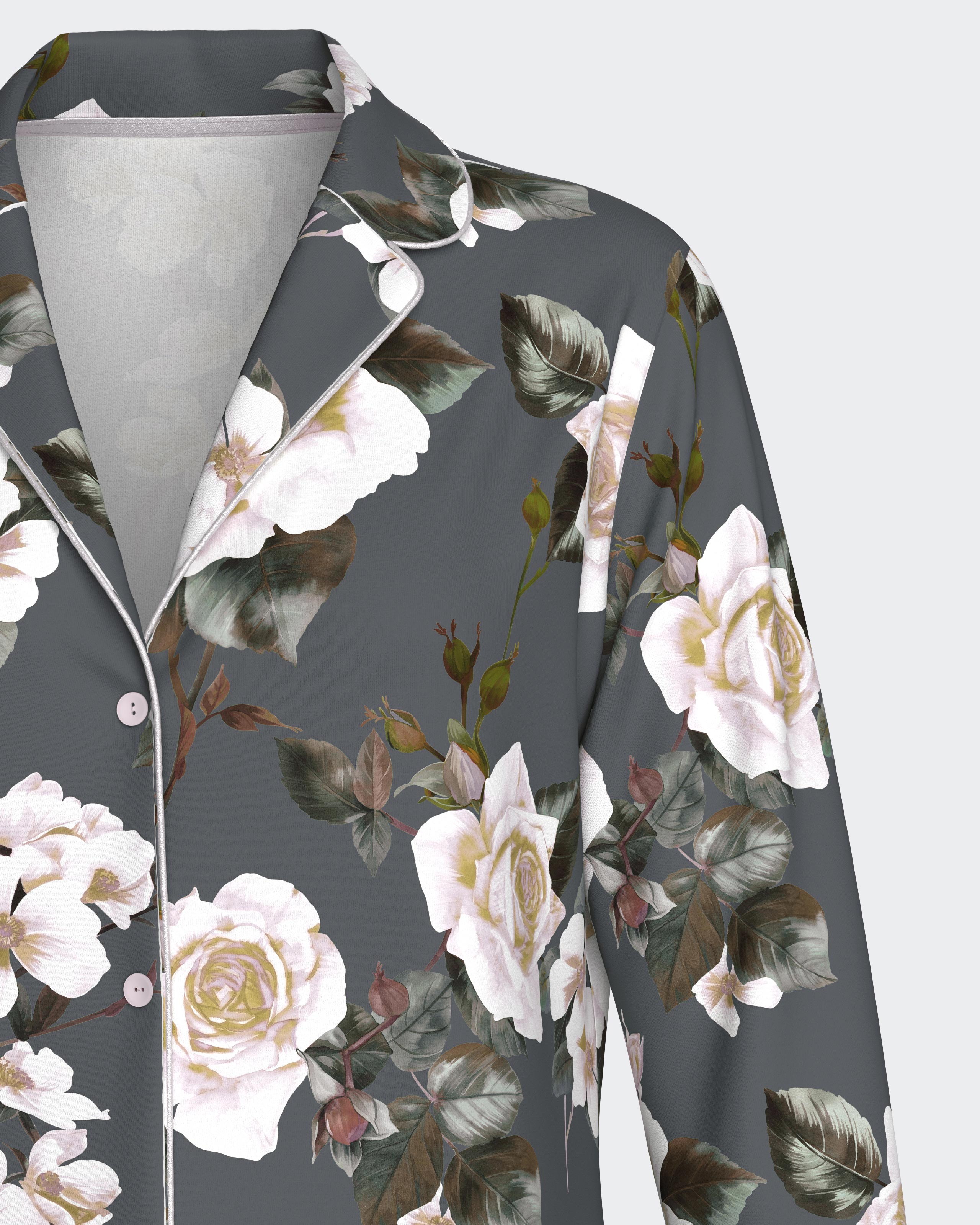 Women's pyjama with buttons in Modal