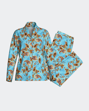 Women's pyjama with buttons in Cotton Modal